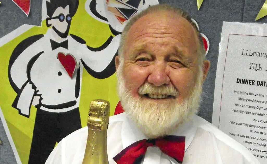 Maitre d’ Rae Webb gets ready for this year’s Library Lovers Day at Gympie Library. Maitre d’ Rae Webb gets ready for this year’s Library Lovers Day at Gympie Library.